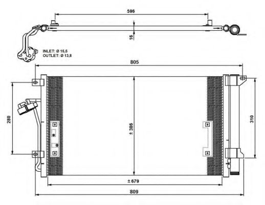 Condensator, climatizare 12133770 MTR