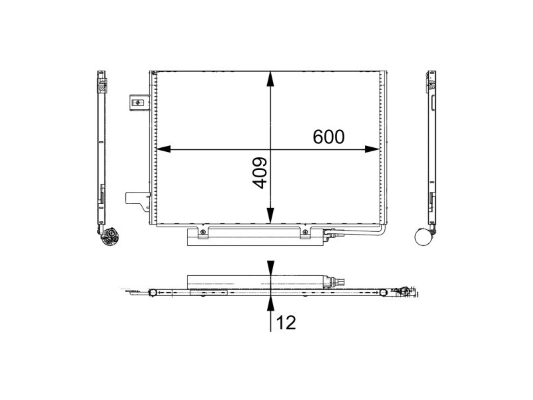 Condensator, climatizare 12133773 MTR