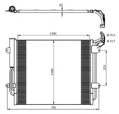 Condensator, climatizare 12133781 MTR