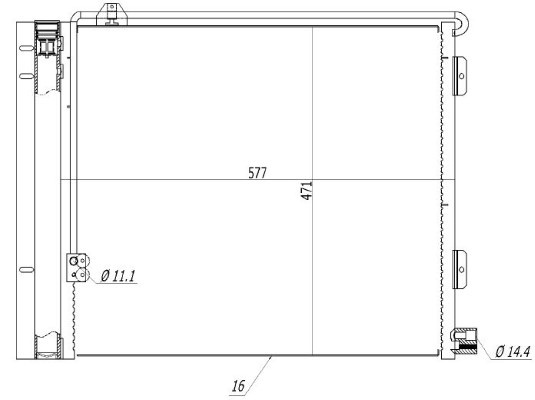 Condensator, climatizare 13054690 MTR
