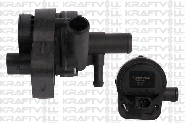 Pompă de apă suplimentară (circuitul apei de răcire) 08010034 KRAFTVOLL GERMANY