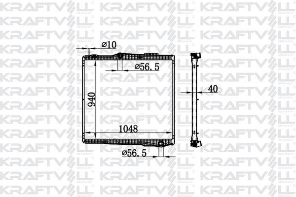Radiator, racire motor 08040077 KRAFTVOLL GERMANY