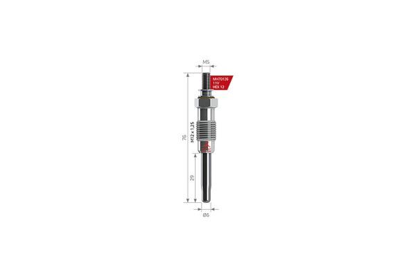 Bujie incandescenta MH70115 MEHA AUTOMOTIVE