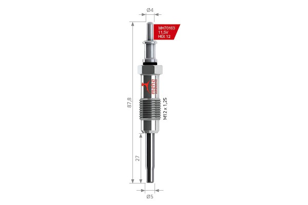 Bujie incandescenta MH70163 MEHA AUTOMOTIVE