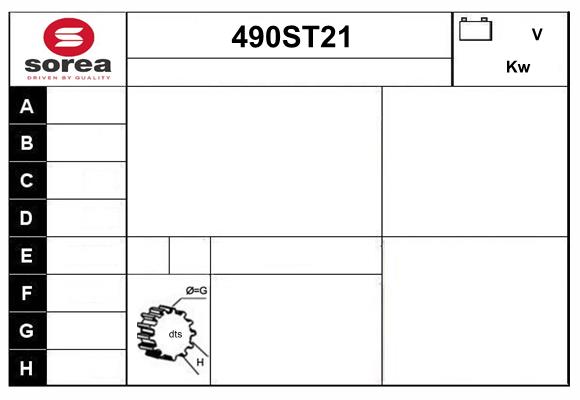 Starter 490ST21 STARTCAR