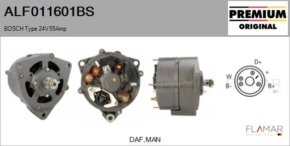 Generator / Alternator ALF011601BS FLAMAR