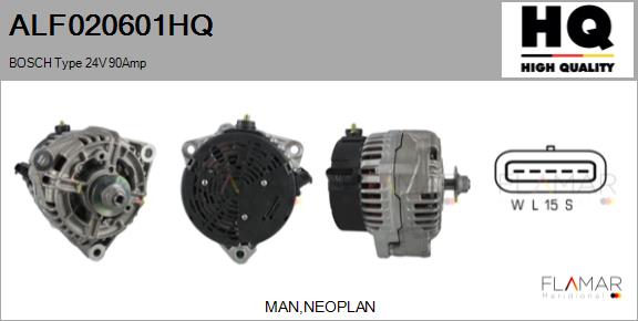 Generator / Alternator ALF020601HQ FLAMAR