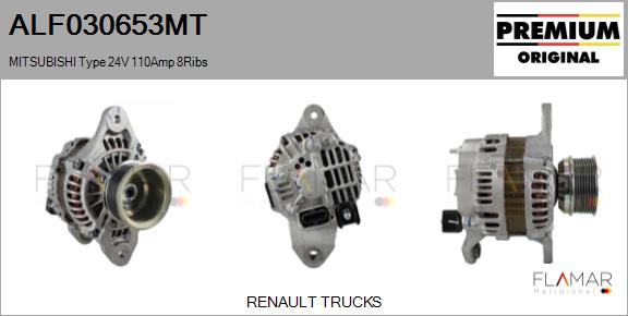 Generator / Alternator ALF030653MT FLAMAR