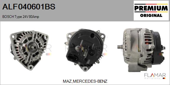 Generator / Alternator ALF040601BS FLAMAR