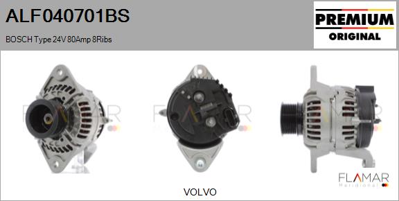 Generator / Alternator ALF040701BS FLAMAR
