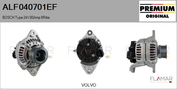 Generator / Alternator ALF040701EF FLAMAR
