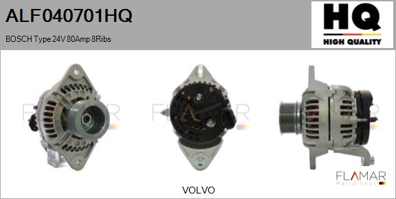 Generator / Alternator ALF040701HQ FLAMAR