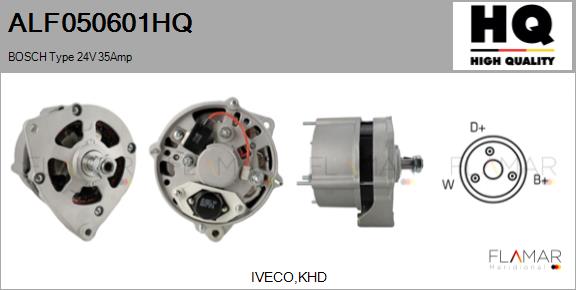 Generator / Alternator ALF050601HQ FLAMAR