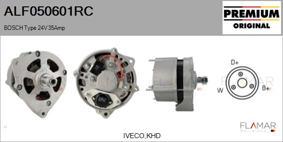 Generator / Alternator ALF050601RC FLAMAR