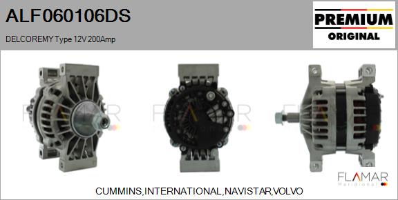 Generator / Alternator ALF060106DS FLAMAR