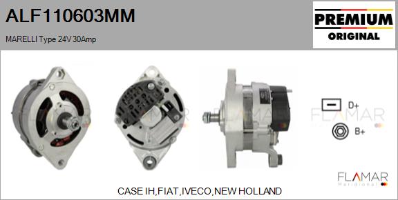 Generator / Alternator ALF110603MM FLAMAR