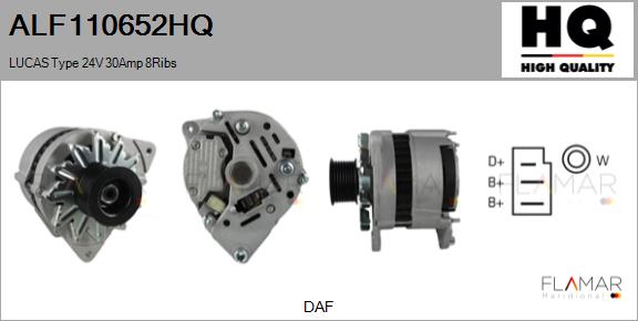 Generator / Alternator ALF110652HQ FLAMAR