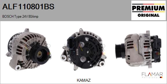 Generator / Alternator ALF110801BS FLAMAR