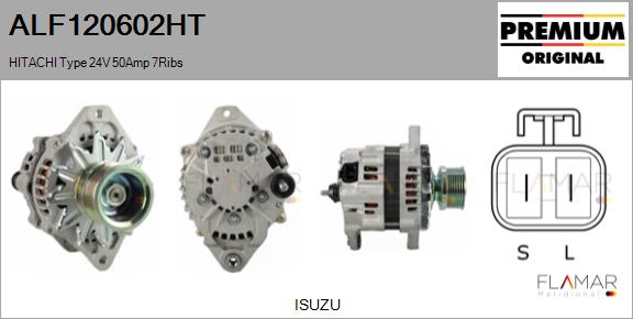 Generator / Alternator ALF120602HT FLAMAR