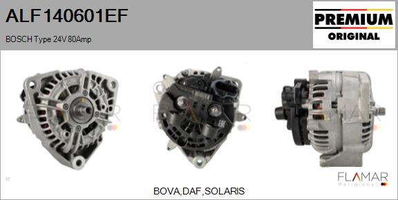 Generator / Alternator ALF140601EF FLAMAR