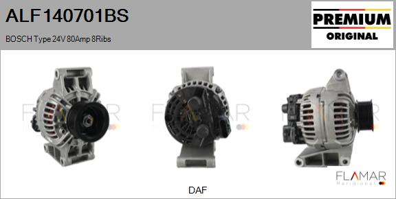 Generator / Alternator ALF140701BS FLAMAR