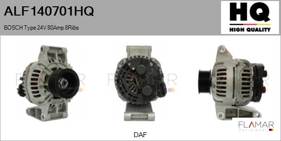 Generator / Alternator ALF140701HQ FLAMAR