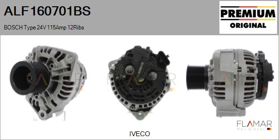 Generator / Alternator ALF160701BS FLAMAR