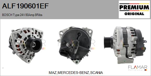 Generator / Alternator ALF190601EF FLAMAR