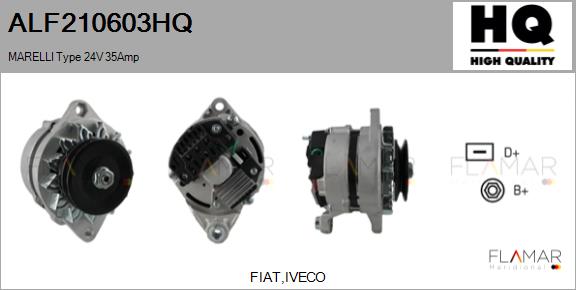 Generator / Alternator ALF210603HQ FLAMAR
