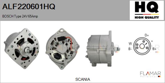 Generator / Alternator ALF220601HQ FLAMAR