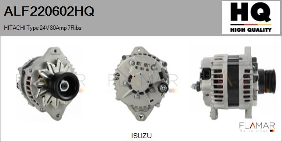 Generator / Alternator ALF220602HQ FLAMAR