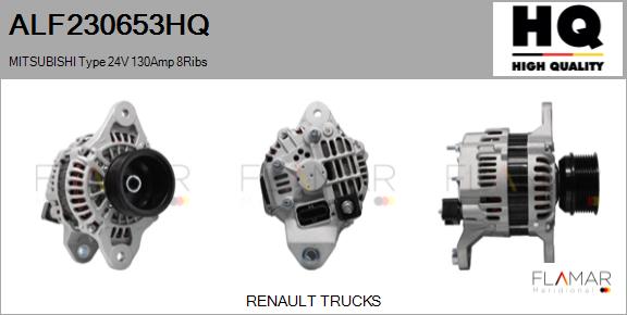 Generator / Alternator ALF230653HQ FLAMAR