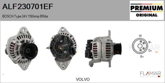 Generator / Alternator ALF230701EF FLAMAR