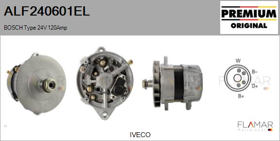 Generator / Alternator ALF240601EL FLAMAR