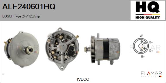 Generator / Alternator ALF240601HQ FLAMAR