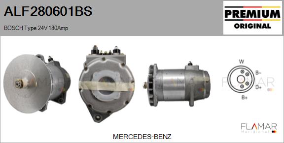 Generator / Alternator ALF280601BS FLAMAR