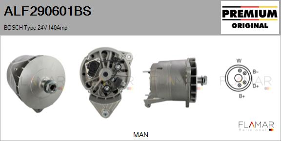 Generator / Alternator ALF290601BS FLAMAR