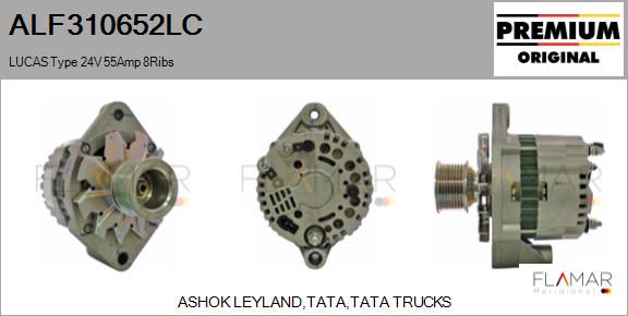 Generator / Alternator ALF310652LC FLAMAR