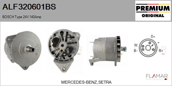 Generator / Alternator ALF320601BS FLAMAR