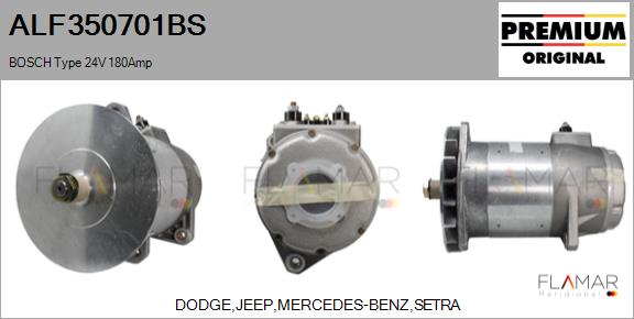 Generator / Alternator ALF350701BS FLAMAR