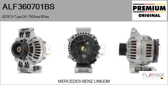 Generator / Alternator ALF360701BS FLAMAR