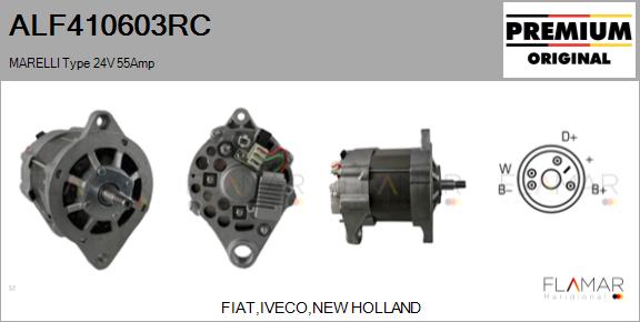 Generator / Alternator ALF410603RC FLAMAR