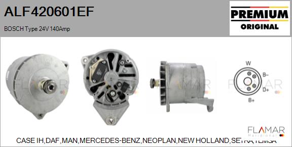 Generator / Alternator ALF420601EF FLAMAR