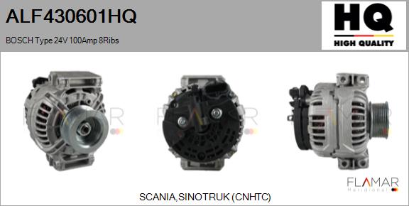Generator / Alternator ALF430601HQ FLAMAR