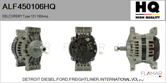 Generator / Alternator ALF450106HQ FLAMAR