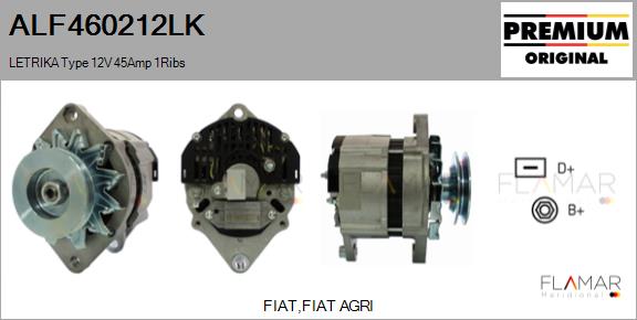 Generator / Alternator ALF460212LK FLAMAR