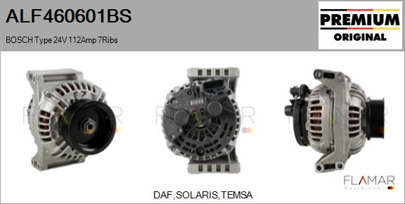 Generator / Alternator ALF460601BS FLAMAR