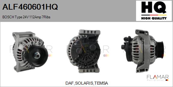 Generator / Alternator ALF460601HQ FLAMAR