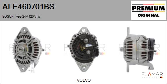 Generator / Alternator ALF460701BS FLAMAR