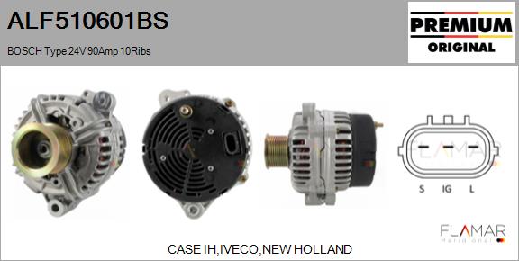 Generator / Alternator ALF510601BS FLAMAR